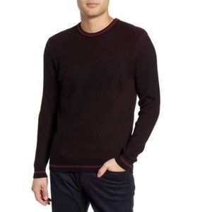 Vince Camuto Tipped Crew Neck Sweater